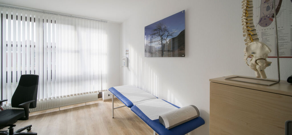 Ein Foto eines Behandlungsraums